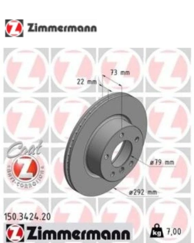 طقم طنابير امامى E90 2007 صغيره - زيمرمان
